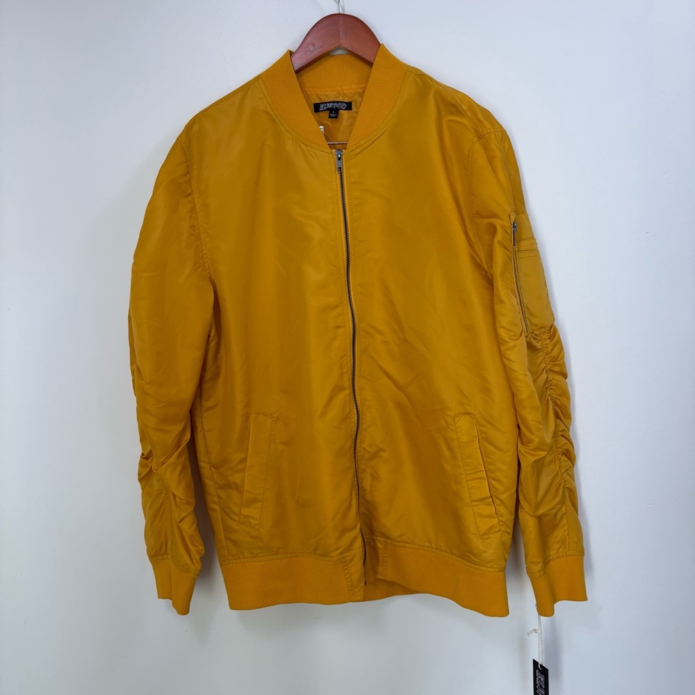 Elwood Gold Yellow Bomber Jacket. NWT. Men’s sz Large